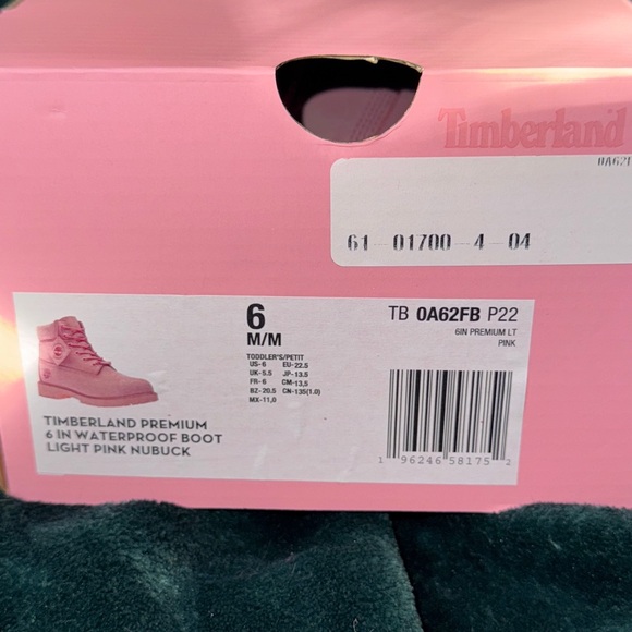 Timberland Premium 6" Boot - Toddler - Prism Pink - Picture 10 of 10